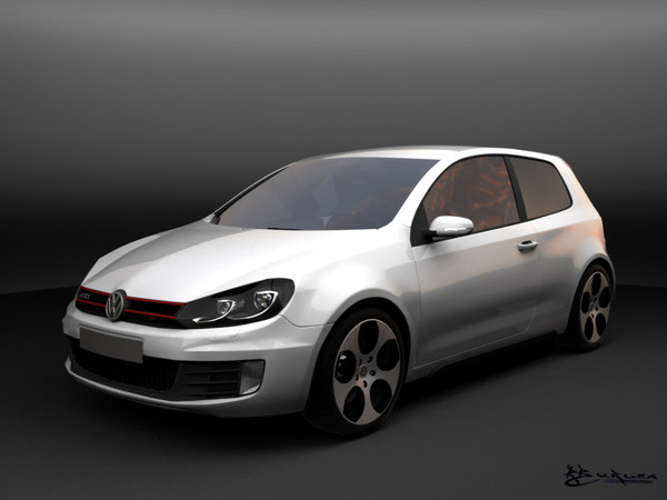 volkswagen golf gti pack 3d model - Volkswagen Golf GTI  Pack by rburlea